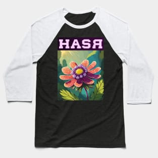 Flower Macedonia Scabiosa (Design 4) Baseball T-Shirt